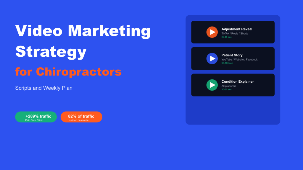 Video Marketing Strategy for Chiropractors