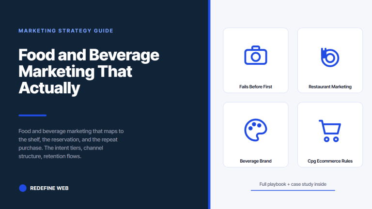 Food and Beverage Marketing That Actually Books Revenue