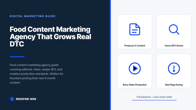 Food Content Marketing Agency That Grows Real DTC Revenue