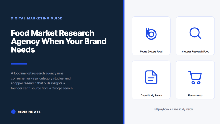 Food Market Research Agency When Your Brand Needs Real Category Data