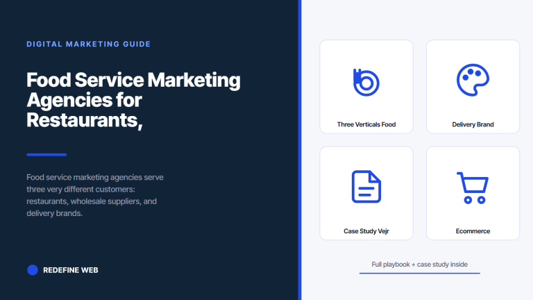 Food Service Marketing Agencies for Restaurants, Suppliers, and Delivery