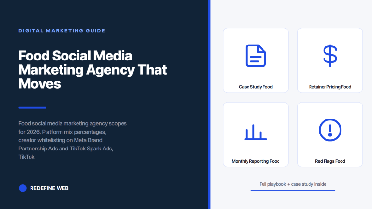 Food Social Media Marketing Agency That Moves Real Product Volume
