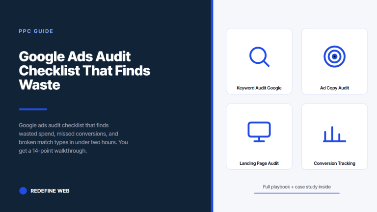 Google Ads Audit Checklist That Finds Waste in Under Two Hours