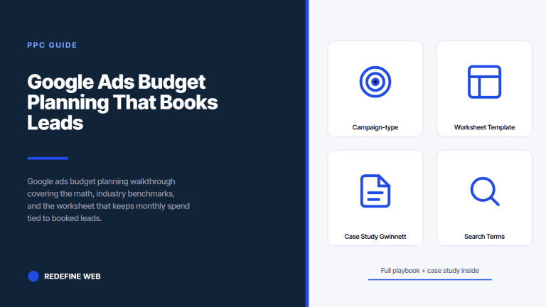 Google Ads Budget Planning That Books Leads at a Predictable Cost