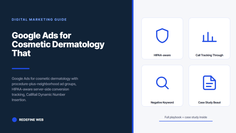 Google Ads for Cosmetic Dermatology That Books Real Consults