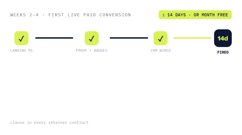 Google Ads management company deliverable panel visualizing scope of work