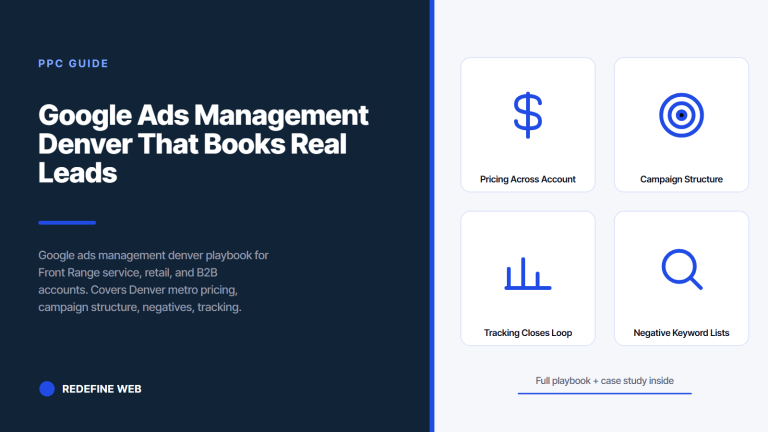 Google Ads Management Denver That Books Real Leads