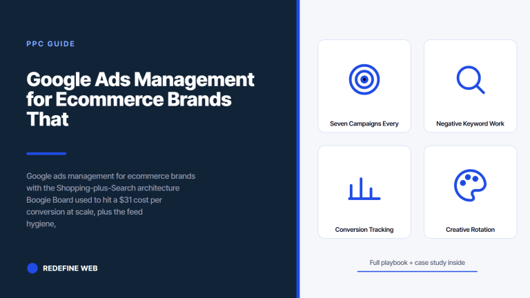 Google Ads Management for Ecommerce Brands That Grows Real Storefront Revenue