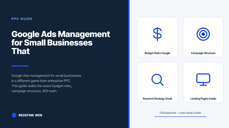 Google Ads Management for Small Businesses That Books Real Customers