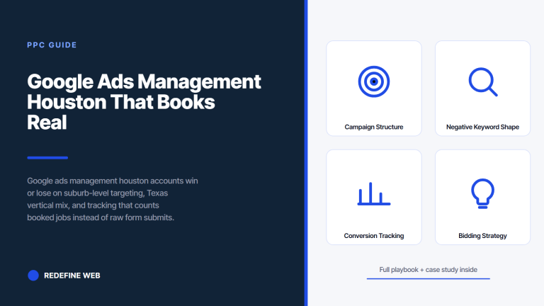 Google Ads Management Houston That Books Real Leads