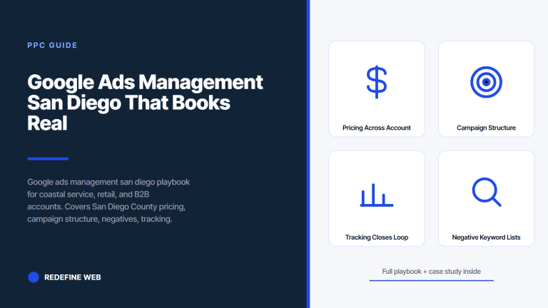 Google Ads Management San Diego That Books Real Leads