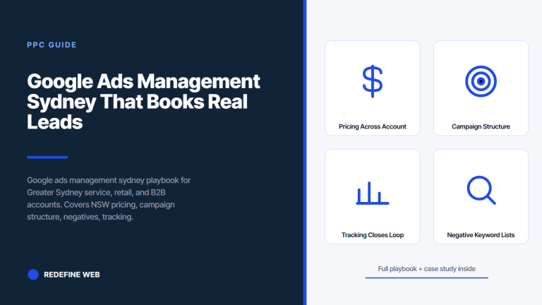Google Ads Management Sydney That Books Real Leads