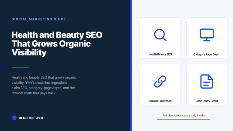 Health and Beauty SEO That Grows Organic Visibility