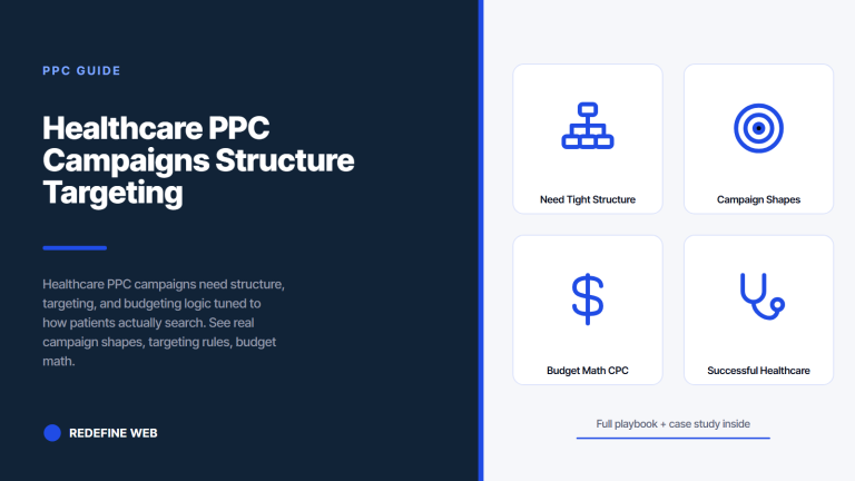 Healthcare PPC Campaigns Structure Targeting and Budgeting
