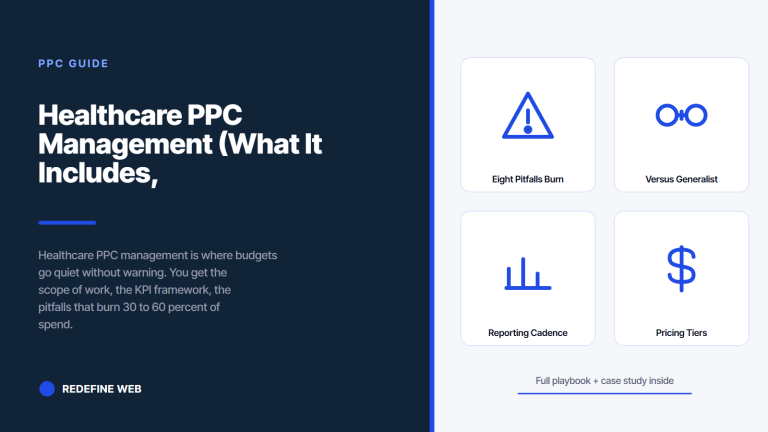 Healthcare PPC Management (What It Includes, KPIs, and Pitfalls)
