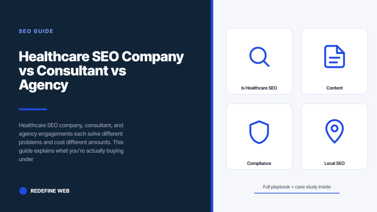 Healthcare SEO Company vs Consultant vs Agency Guide
