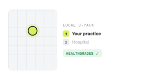 healthcare SEO outcome showing tracked performance improvement