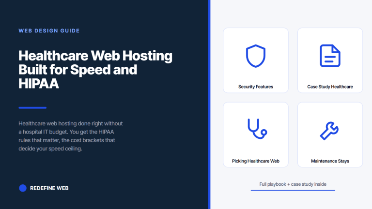 Healthcare Web Hosting Built for Speed and HIPAA Compliance