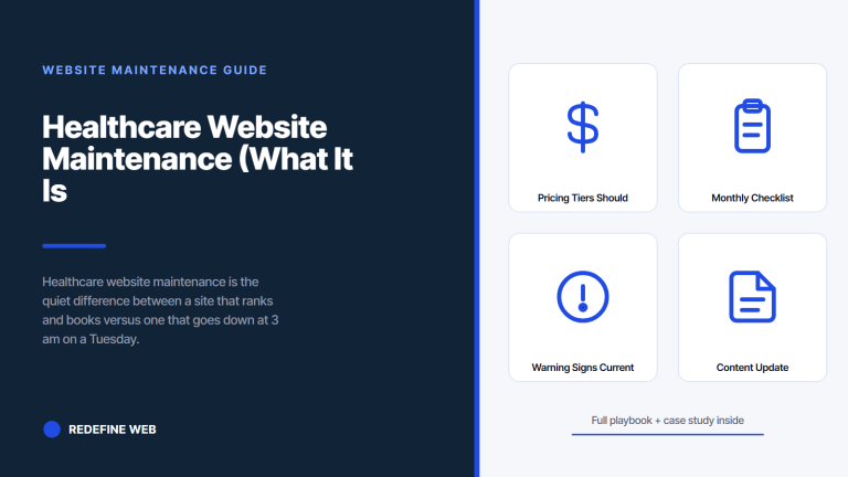 Healthcare Website Maintenance (What It Is and What It Includes)