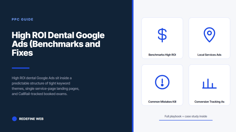 High ROI Dental Google Ads (Benchmarks and Fixes That Work)