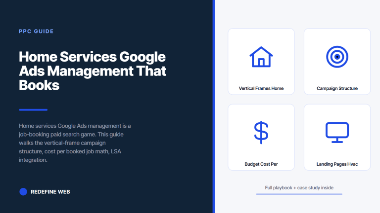 Home Services Google Ads Management That Books Real Jobs