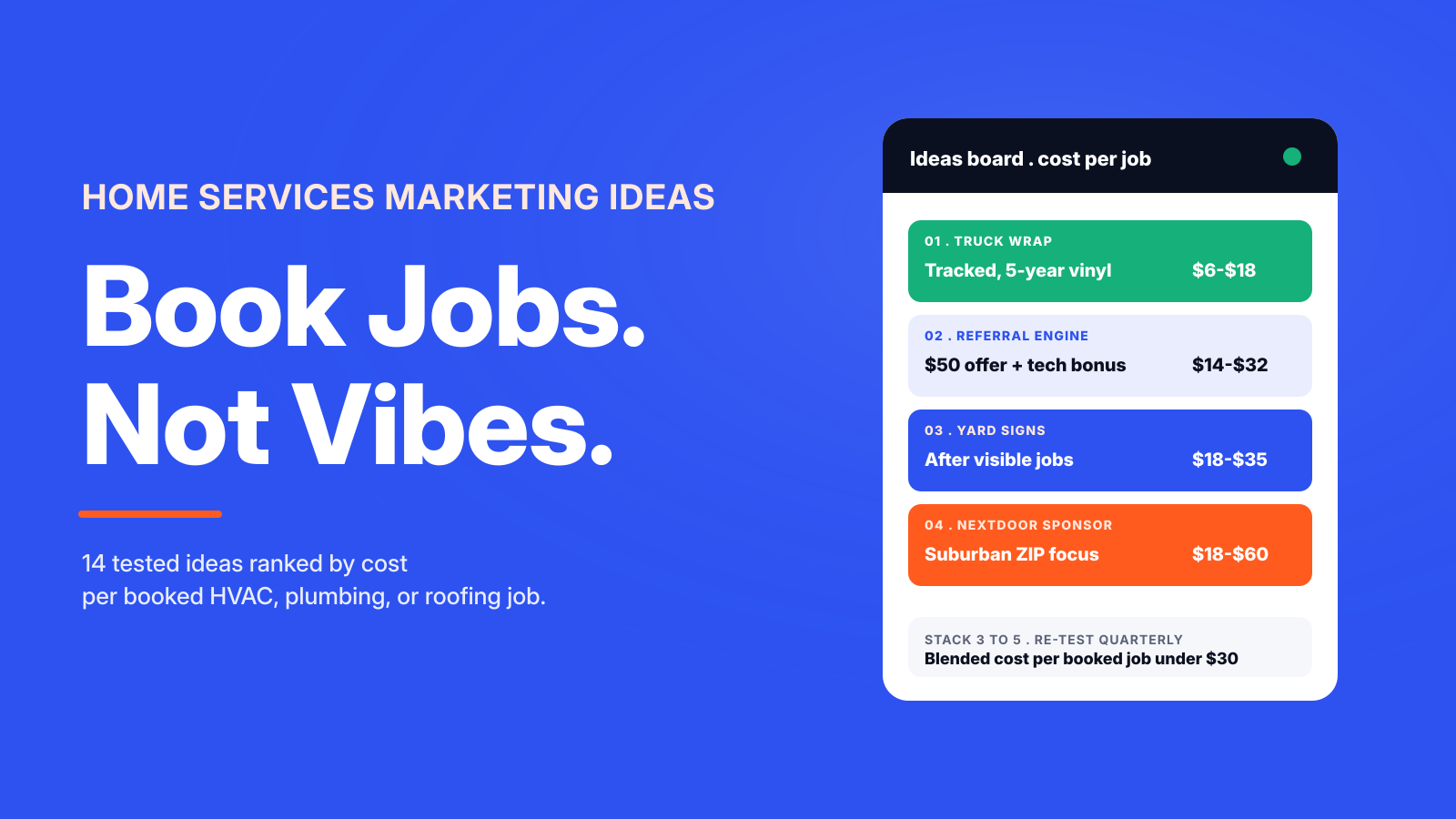 Home Services Marketing Ideas That Book More Jobs