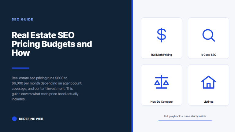 Real Estate SEO Pricing Budgets and How Much Does Real Estate SEO Cost