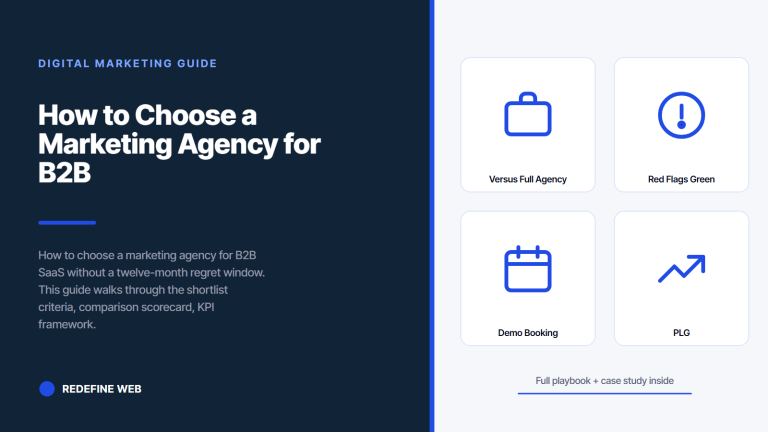 How to Choose a Marketing Agency for B2B SaaS Without Regret