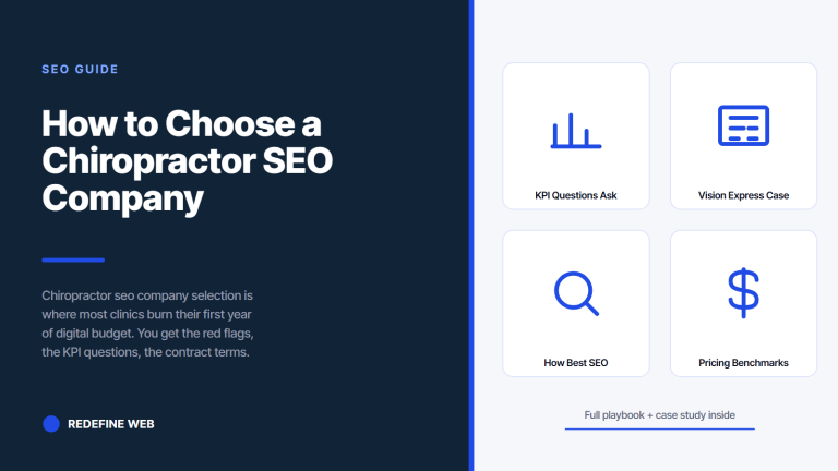 How to Choose a Chiropractor SEO Company (Red Flags + Checklist)
