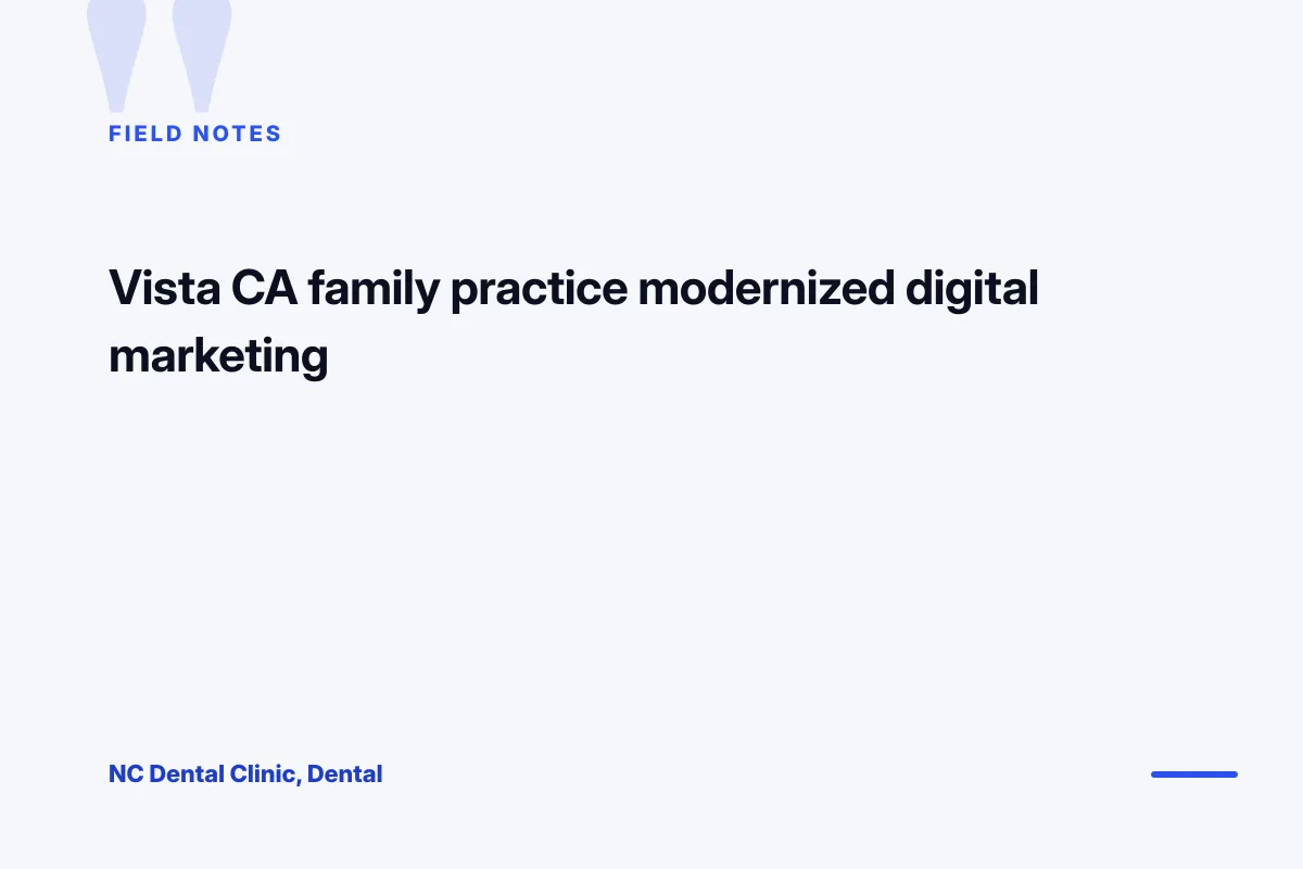 dental marketing firm reference call script
