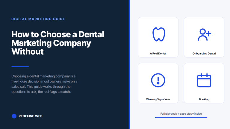 How to Choose a Dental Marketing Company Without Getting Burned