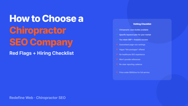 How to Choose a Chiropractor SEO Company