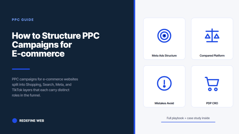 How to Structure PPC Campaigns for E-commerce Websites and Shopify Stores