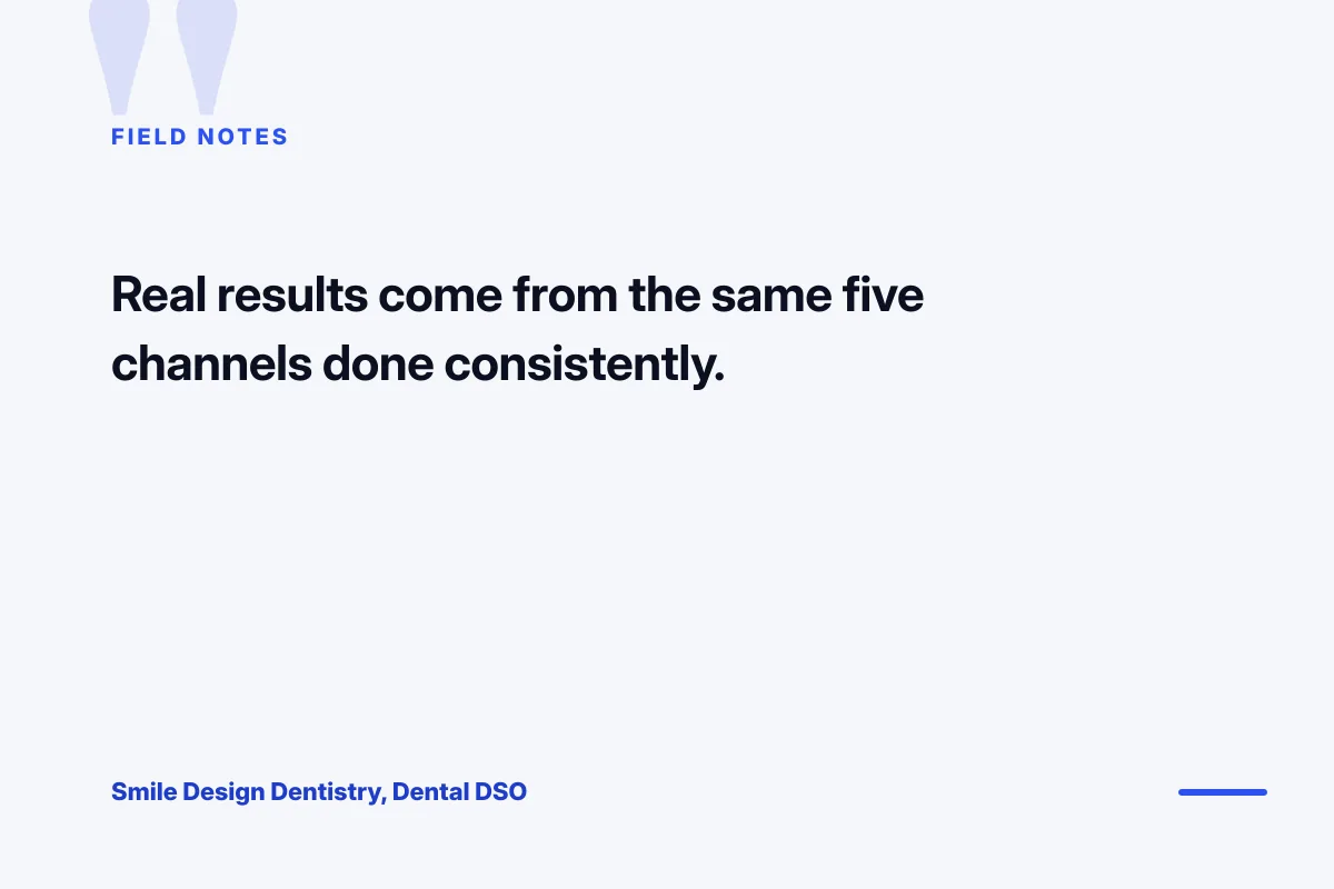 dso dental practice classification field notes