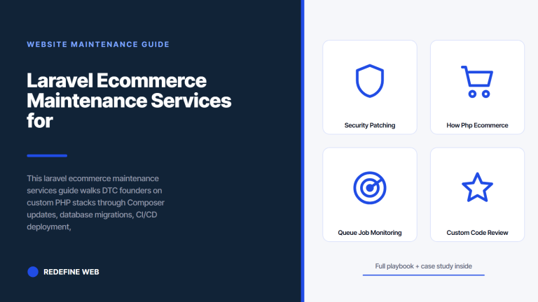 Laravel Ecommerce Maintenance Services for Custom PHP Apps