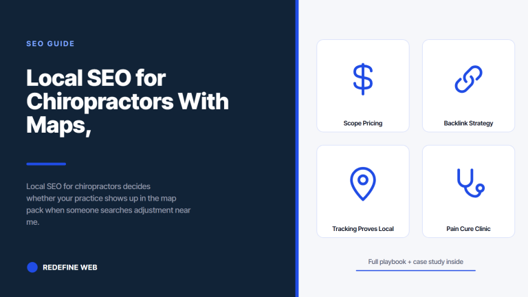 Local SEO for Chiropractors With Maps, Reviews, and Citations