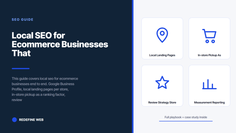 Local SEO for Ecommerce Businesses That Grow Store Revenue