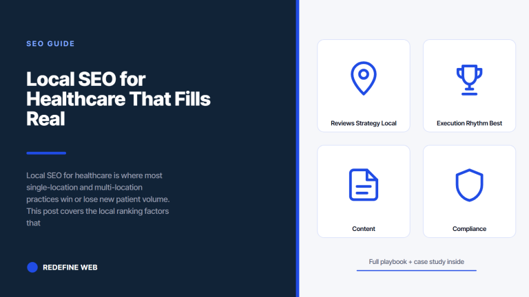 Local SEO for Healthcare That Fills Real Provider Schedules
