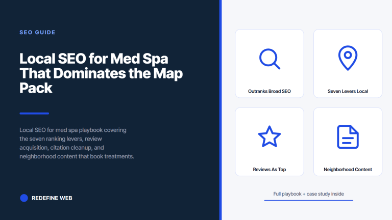 Local SEO for Med Spa That Dominates the Map Pack