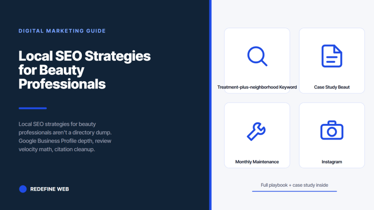 Local SEO Strategies for Beauty Professionals That Fill the Chair