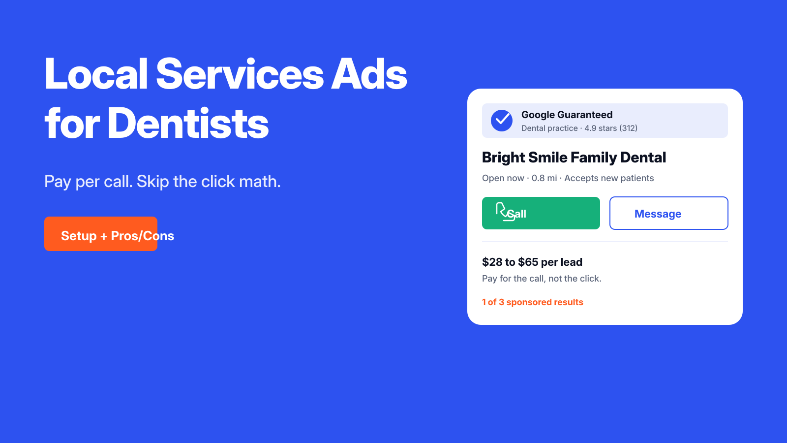 Local Services Ads for Dentists