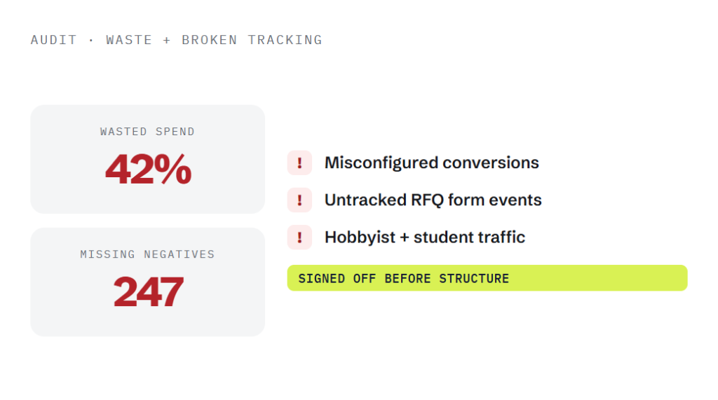 manufacturing PPC services deliverable panel visualizing scope of work
