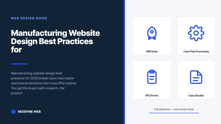 Manufacturing Website Design Best Practices for 2026