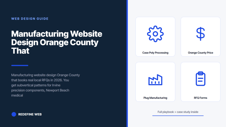 Manufacturing Website Design Orange County That Books Real RFQs