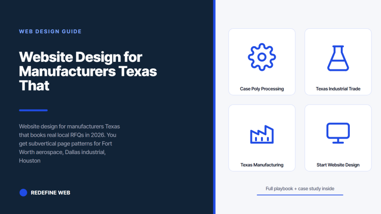 Website Design for Manufacturers Texas That Books Real RFQs