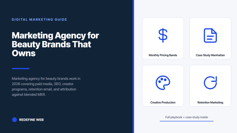 Marketing Agency for Beauty Brands That Owns the Full Growth Stack