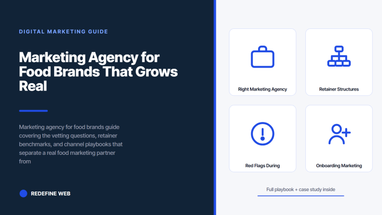 Marketing Agency for Food Brands That Grows Real Revenue