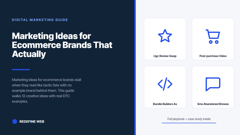 Marketing Ideas for Ecommerce Brands That Actually Work