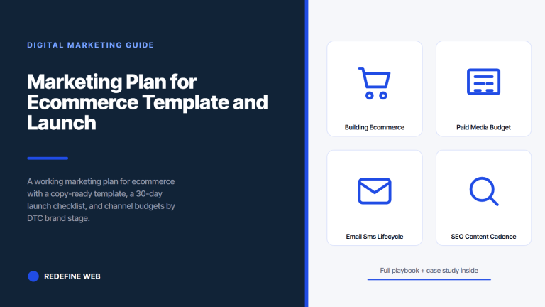 Marketing Plan for Ecommerce Template and Launch Checklist
