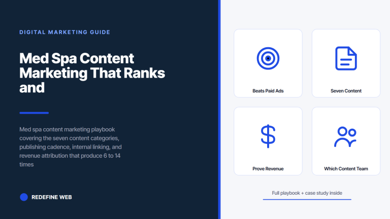 Med Spa Content Marketing That Ranks and Books Treatments